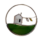 Stained Glass House & Clothesline Hoops by La Brise 5"