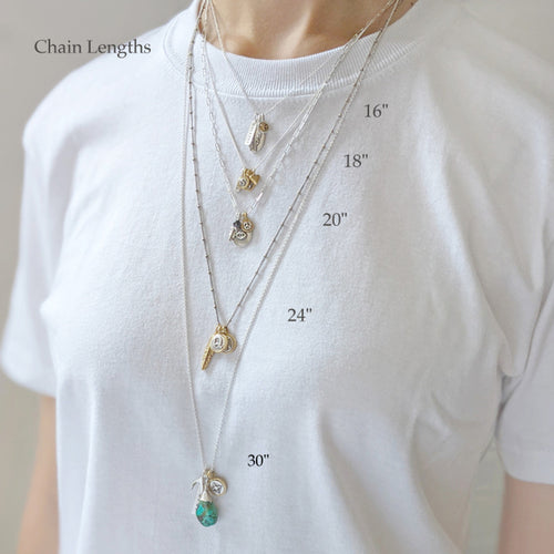 Tiny Mushroom Charm Necklace