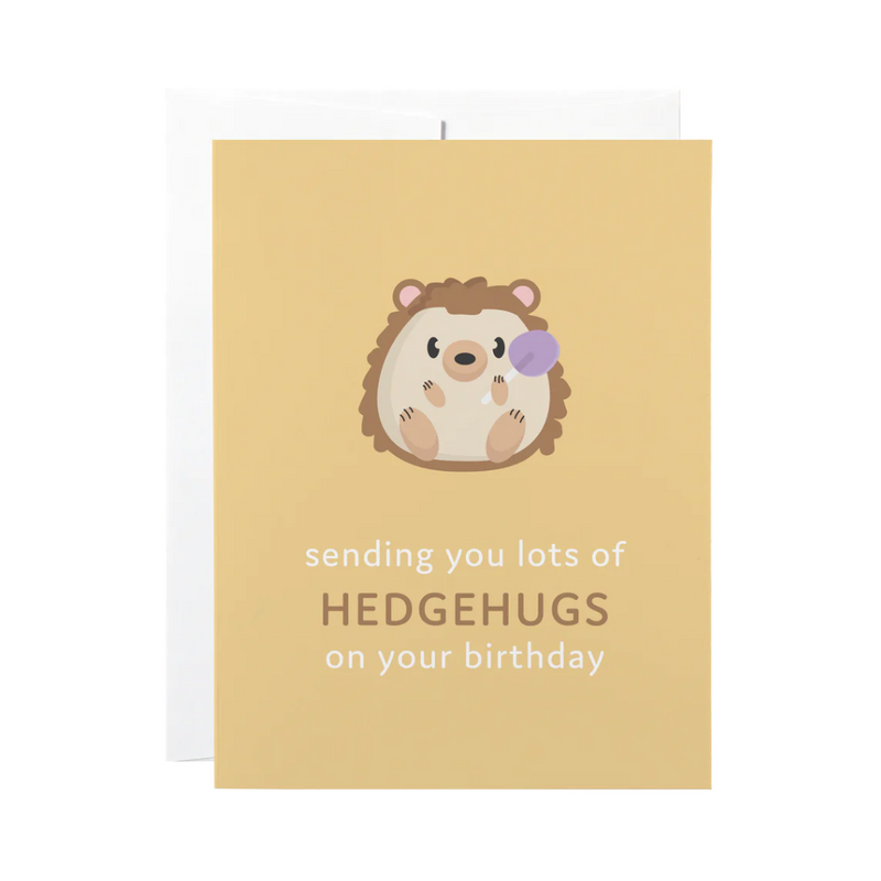 Hedgehugs Birthday Card