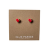 Ceramic Heart Studs
