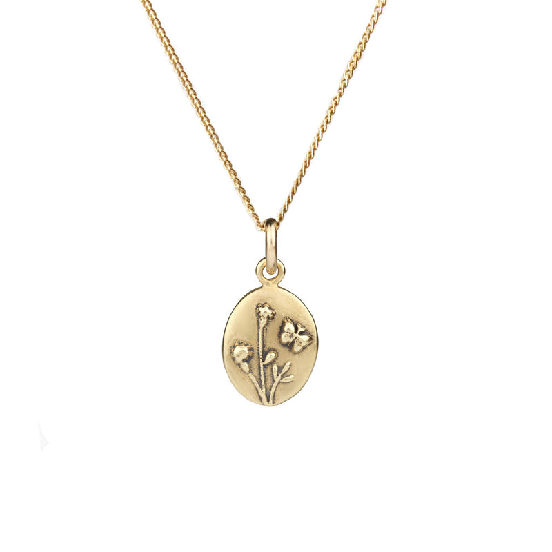 Wildflower & Butterfly Necklace