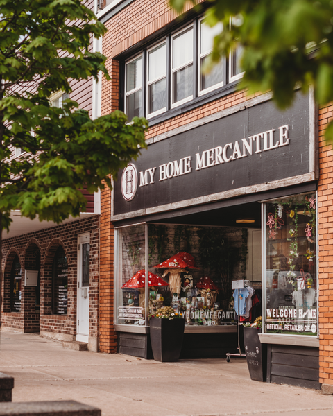 A street view of the My HOME Mercantile shop on Inglis Place, Truro, Nova Scotia